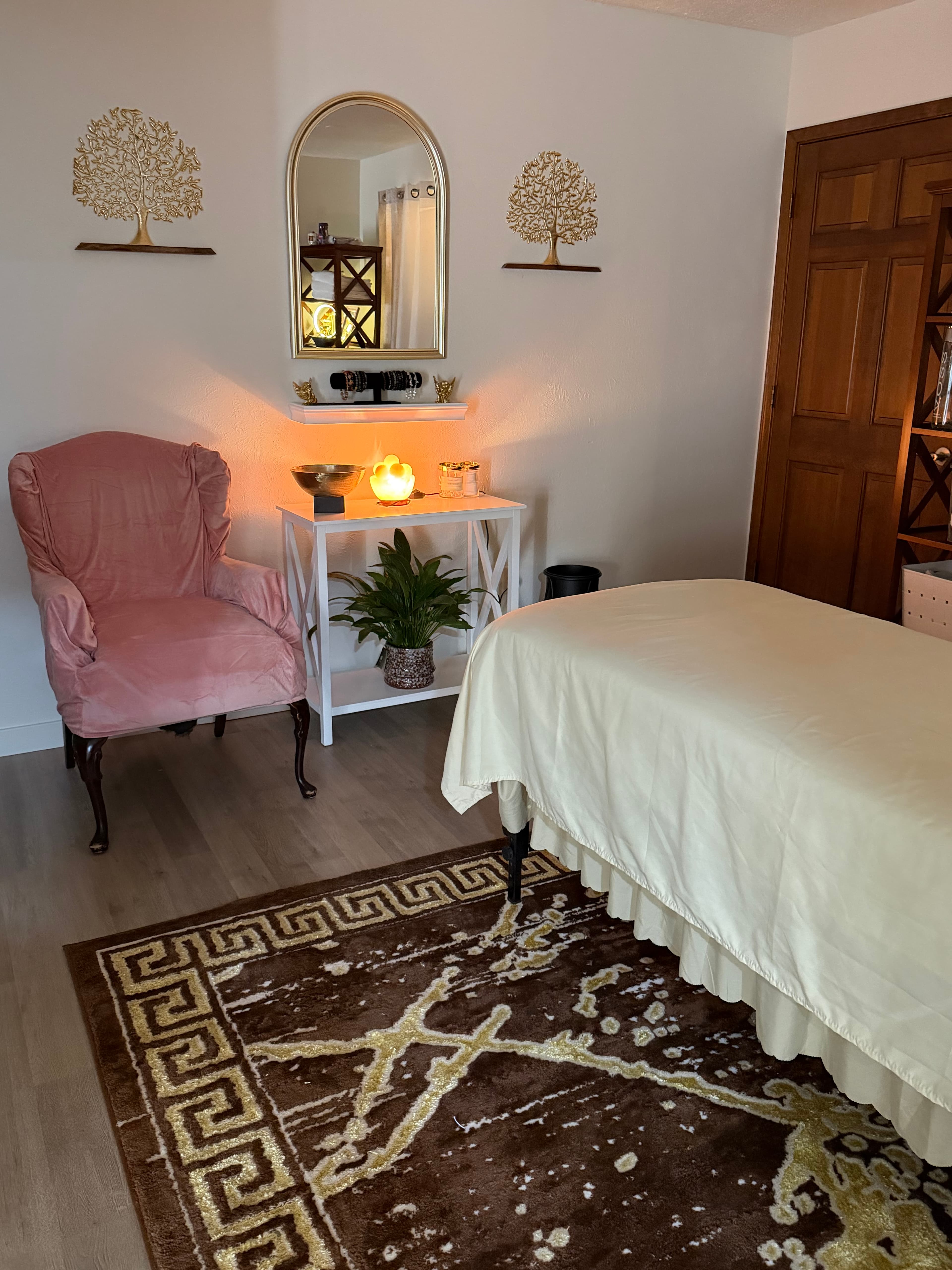 Massage and wellness treatment space